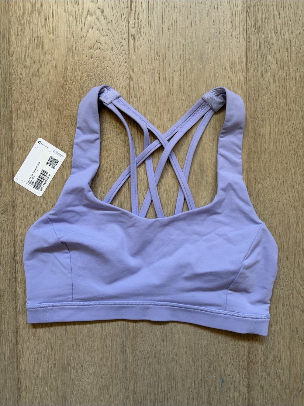 EUC free to be serene bra lilac smoke size 4 lululemon